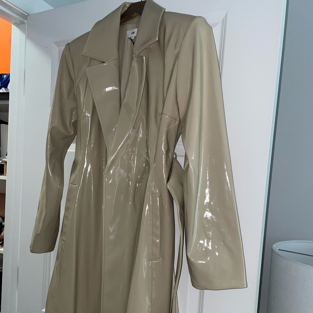 Revolve LPA Mia Trench Coat in Cashew Cream - Picture 9 of 16